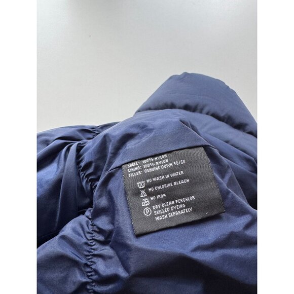 Baby JACADI Navy Funny Bear Embroidered Nylon Down Filled Snowsuit, Size 18M - Picture 10 of 12